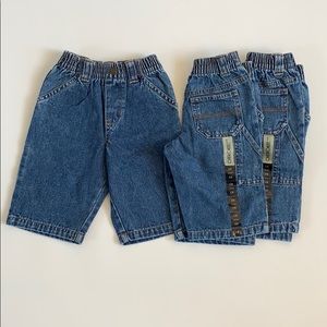 Set of 3 Cherokee Infant Denim Jeans - Size 6mos.